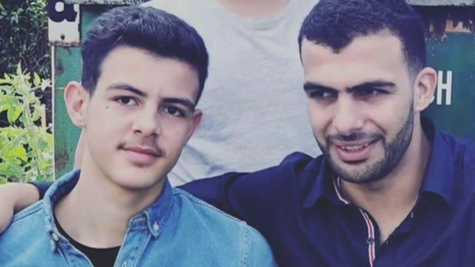 Anas El-Rafai (left) and older brother Mohammed