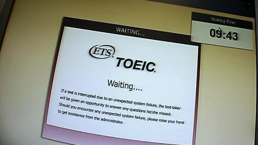 The online TOEIC exam