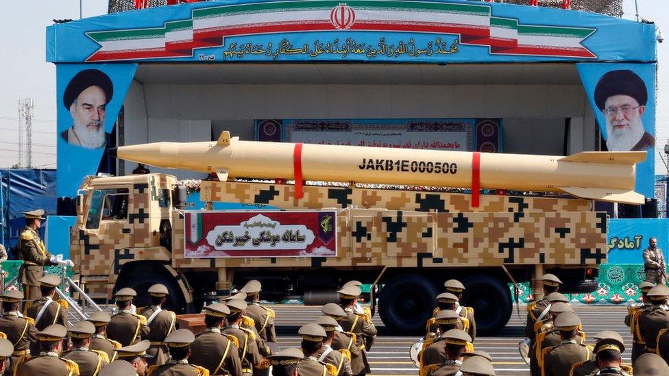 Iranian military parade in Tehran (Sept 2022)