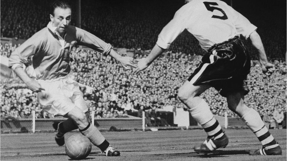 Stanley Matthews at the FA Cup Final 1953