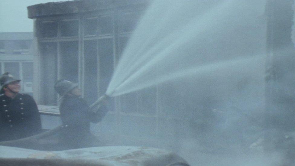 Firefighters at Oxford St bus station