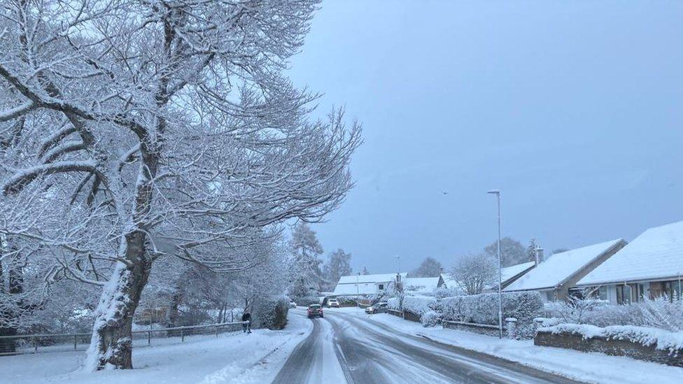 Snow in Inverness