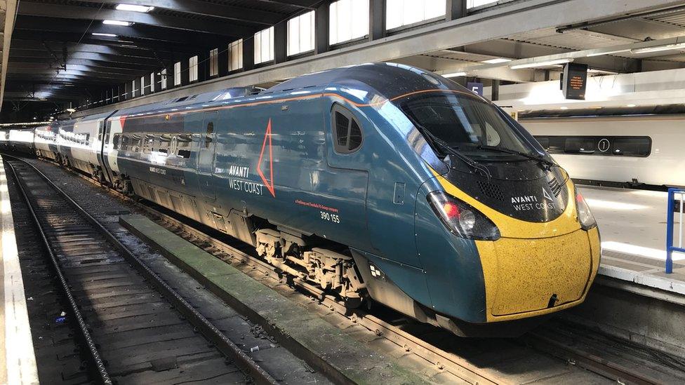 An Avanti West Coast train at London Euston