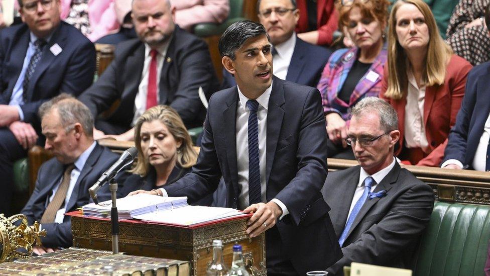 Rishi Sunak during Prime Minister's Questions