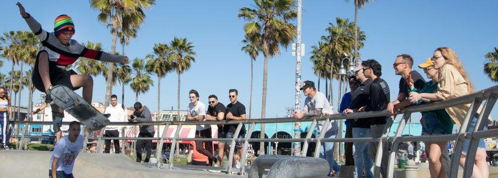 Venice Beach reopens in California