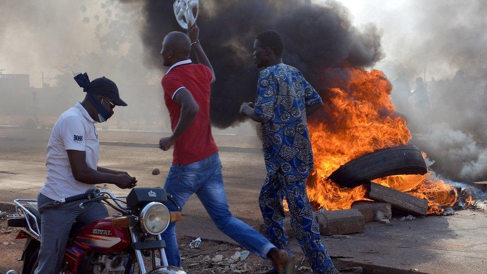 Protests in Niamey in November 2015