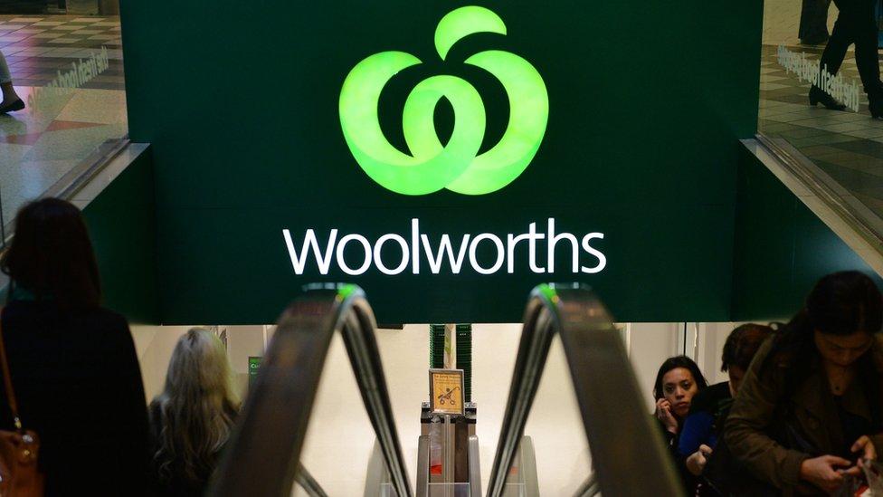 A file shot of a Woolworths supermarket