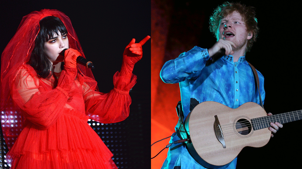 Dua Lipa and Ed Sheeran