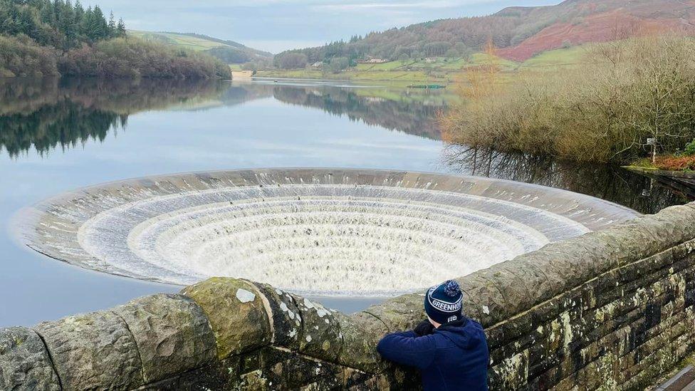 Ladybower Reservoir plughole