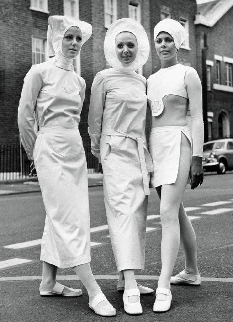 Pierre Cardin nurses' designs