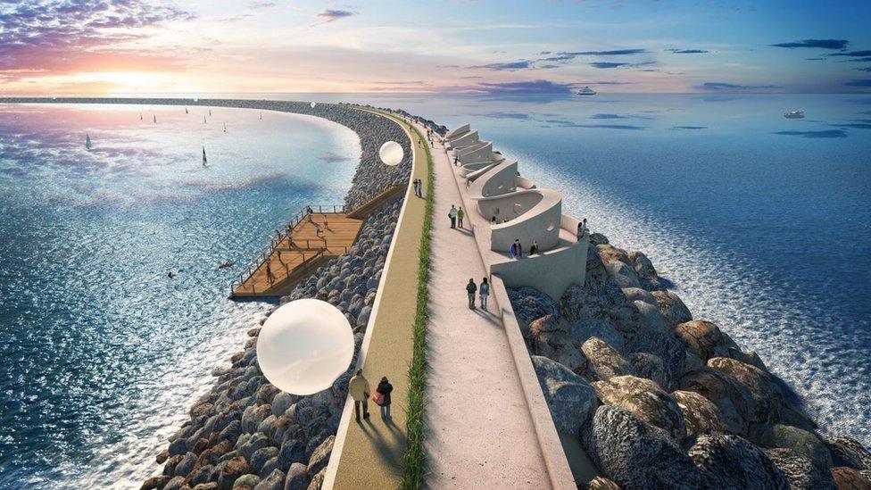 Tidal lagoon artist impression