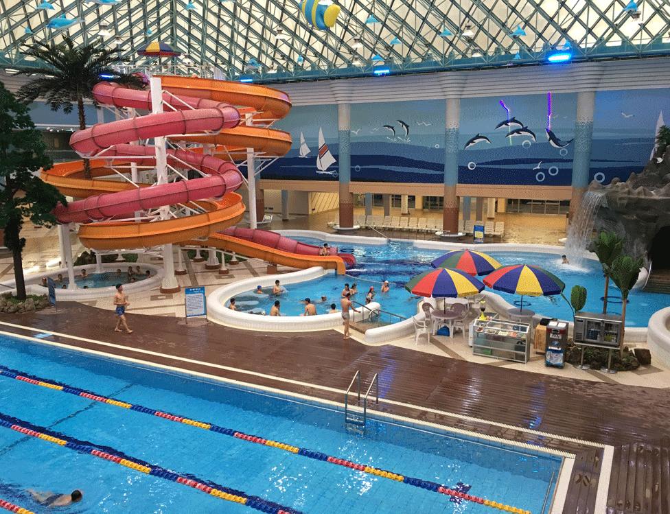 Indoor pool in Pyongyang