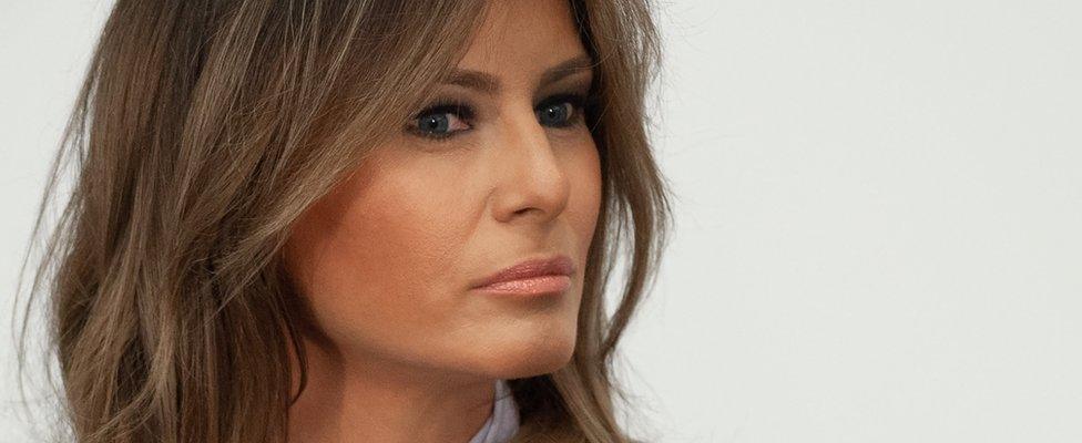 US First Lady Melania Trump speaks during the Federal Partners in Bullying Prevention