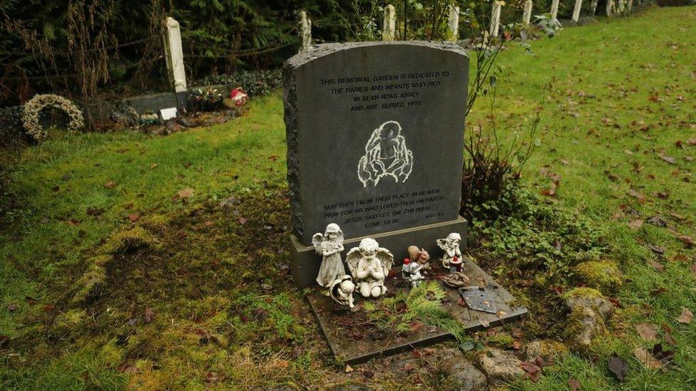 The infants' graveyard at Sean Ross Abbey in Tipperary, which was a mother and baby home from 1930 to 1970.