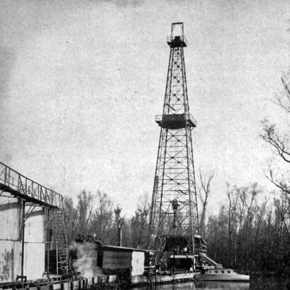 An oil well in Leeville
