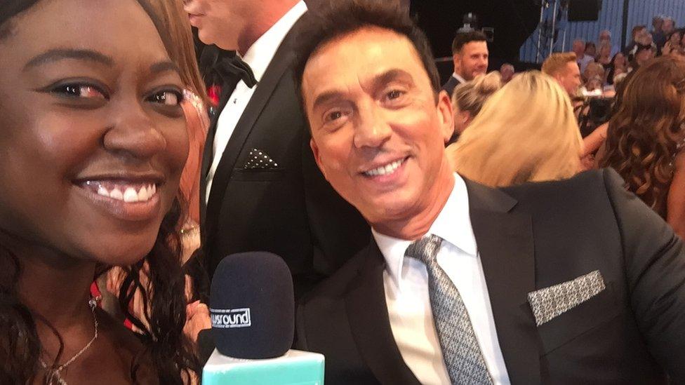 Ayshah with Strictly judge Bruno Tonioli