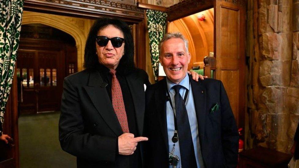 Gene Simmons and Ian Paisley