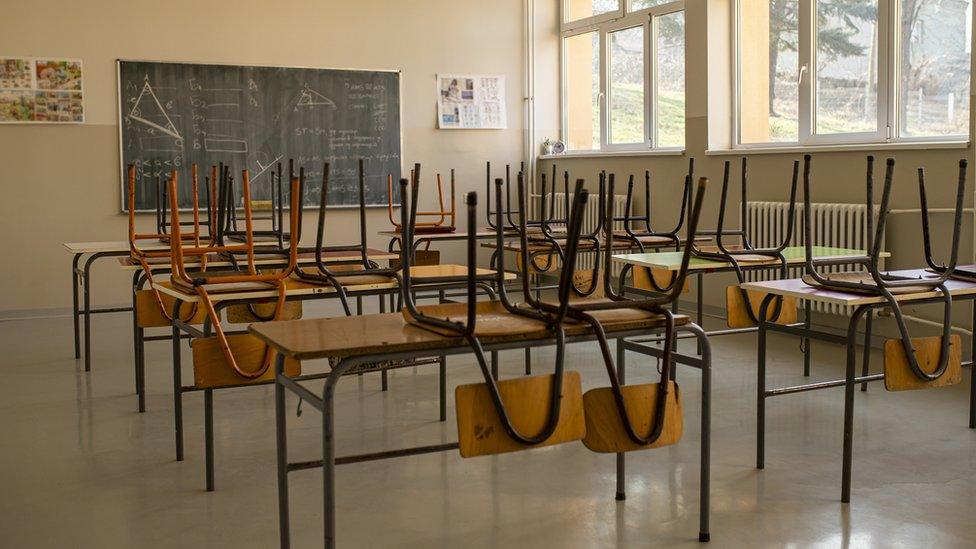 Empty classroom