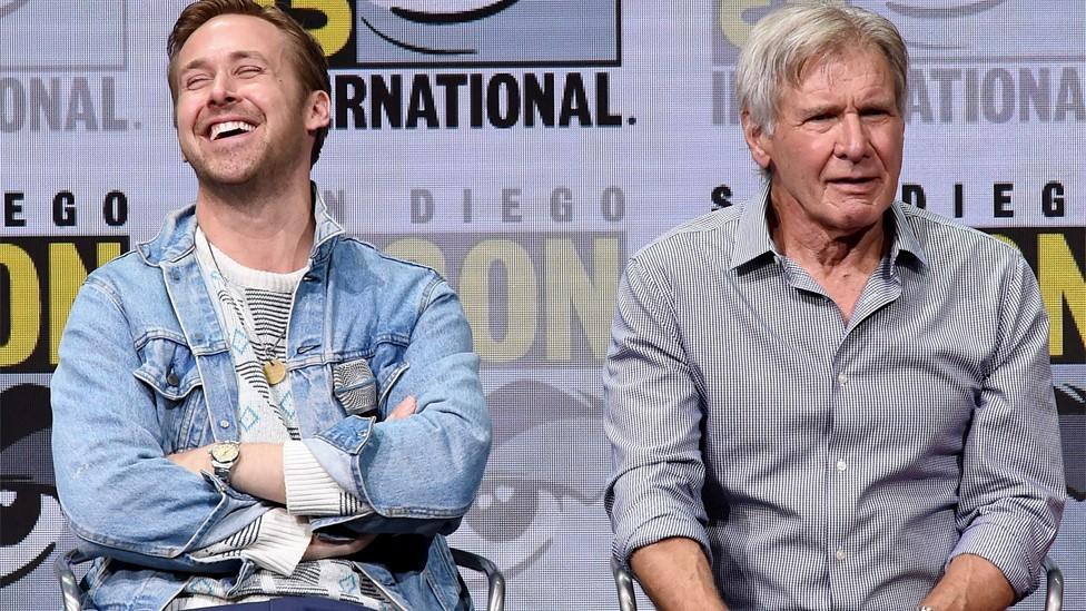 Ryan Gosling and Harrison Ford