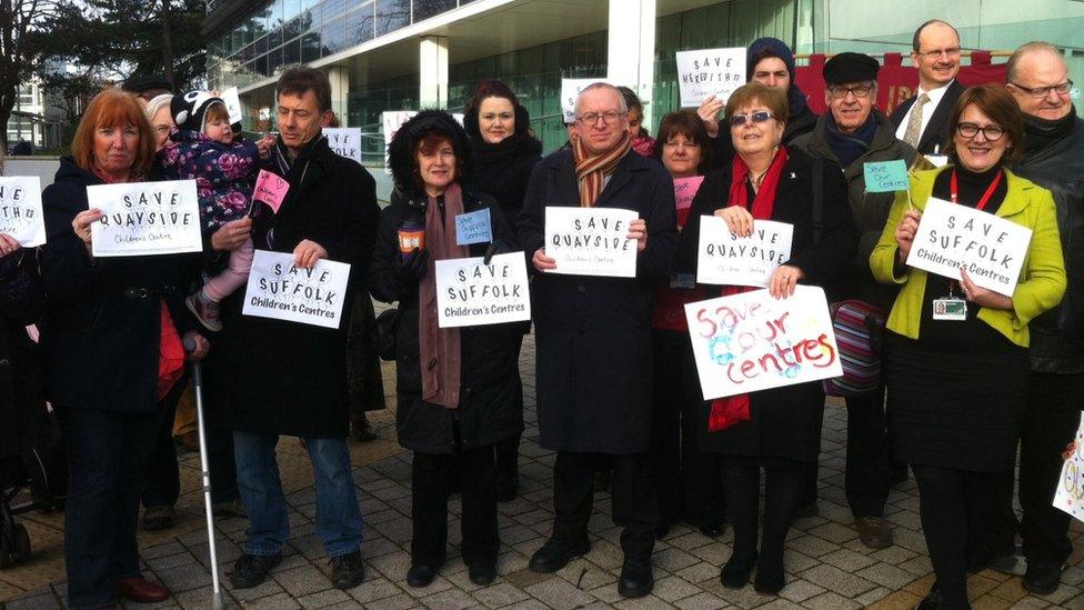 Children's Centres protest