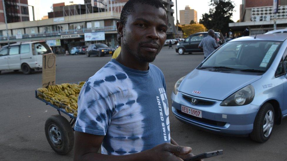 Job seeker Mathias Mpangi in Harare, Zimbabwe