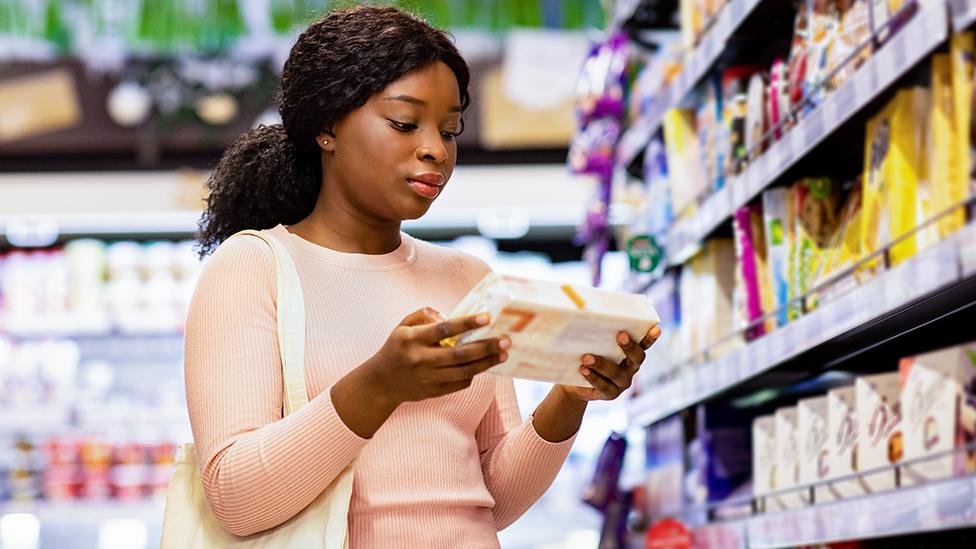 Woman at supermarket