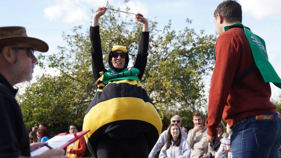 Stephanie Withall during the annual World Conker Championships