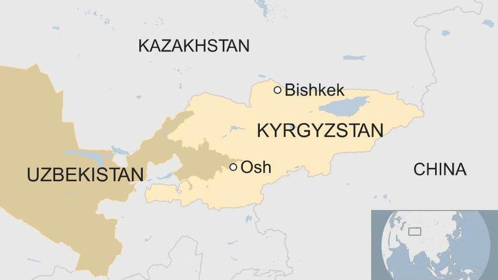 Kyrgyzstan map