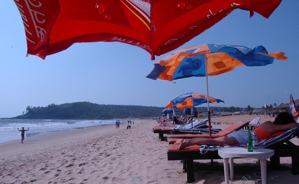 Tourists in Goa