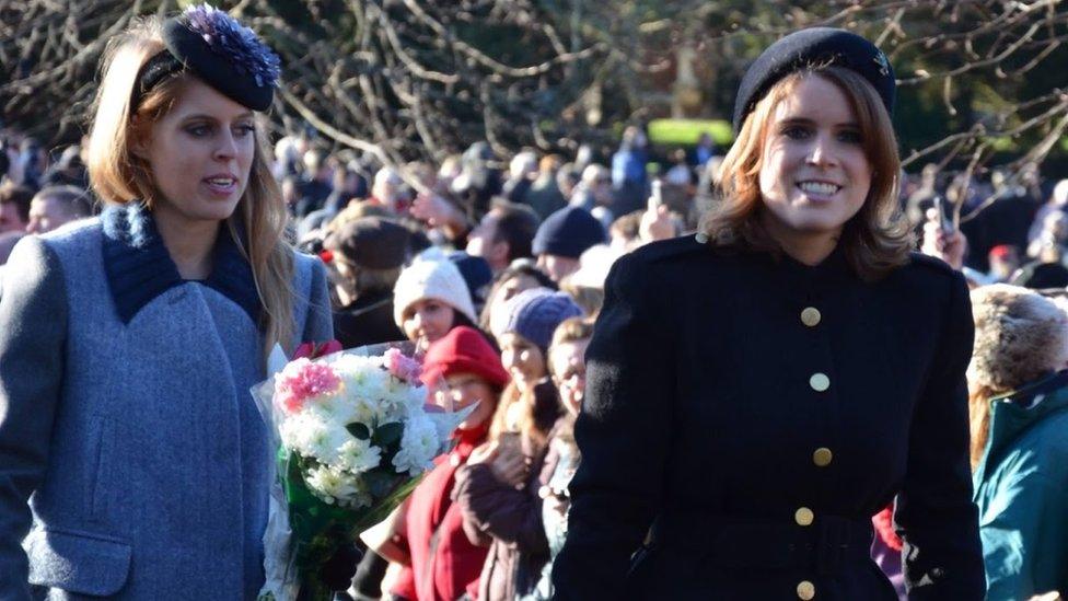 Princess Beatrice and Eugenie