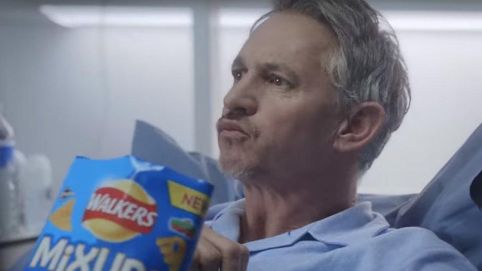 Gary Lineker refusing to share crisps