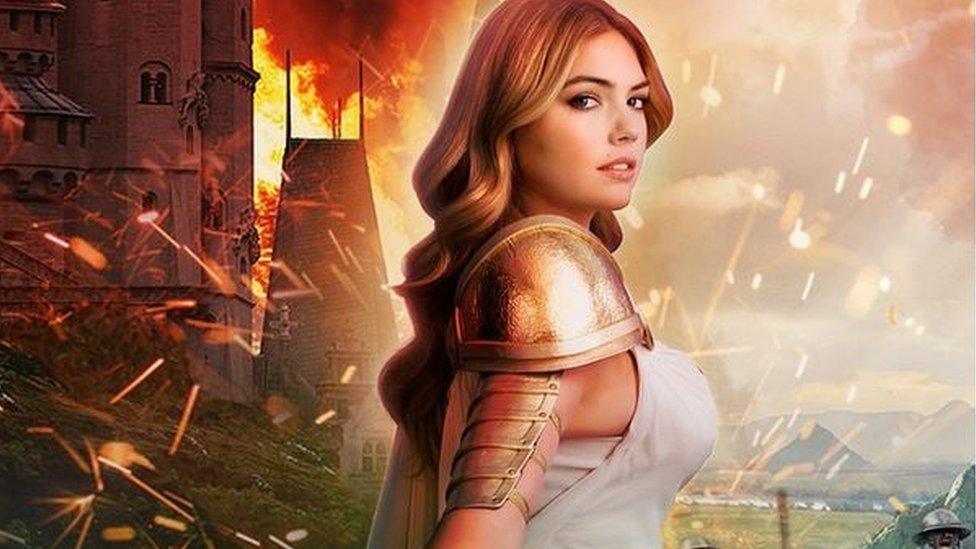 Kate Upton in Game of War advert