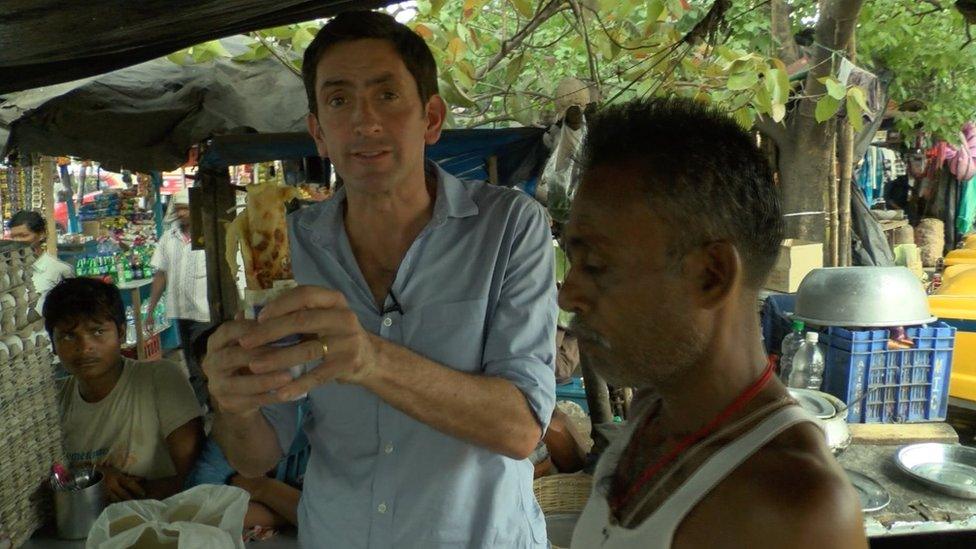 The egg roll is one of the most popular street snacks in Kolkata