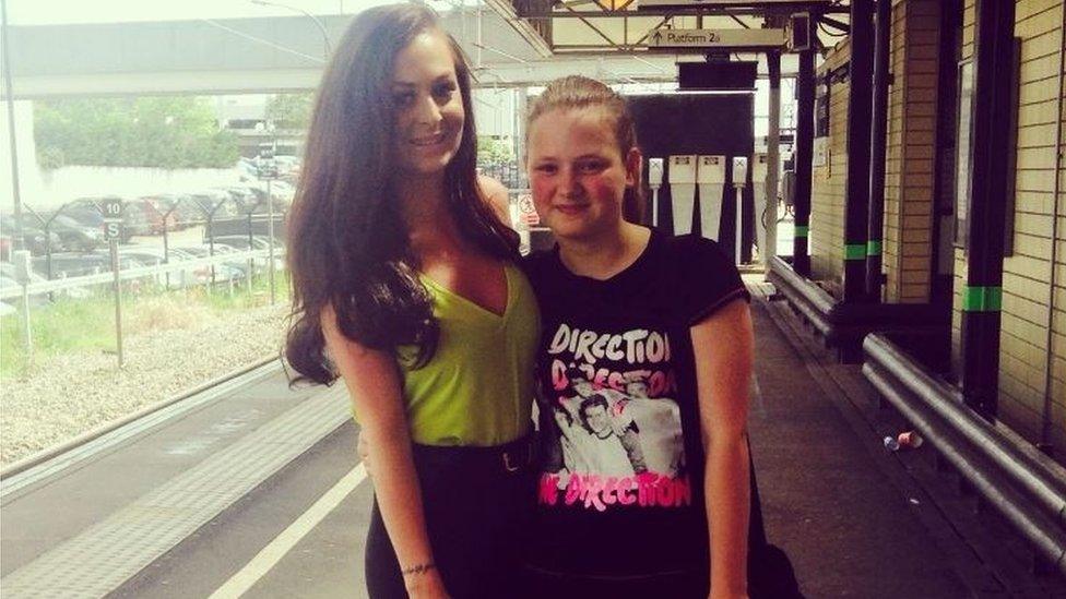 Jade Croucher (left) with her sister Leah