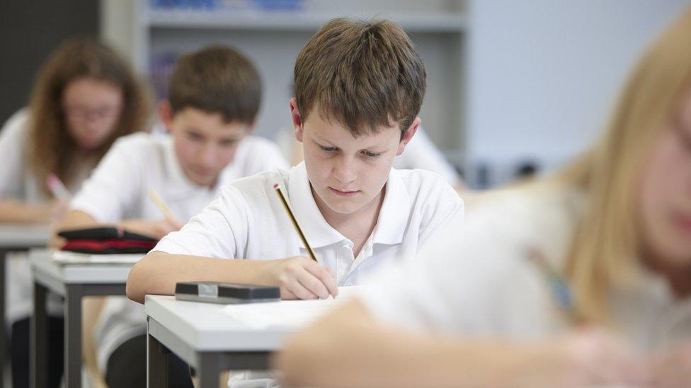 Children at their desks