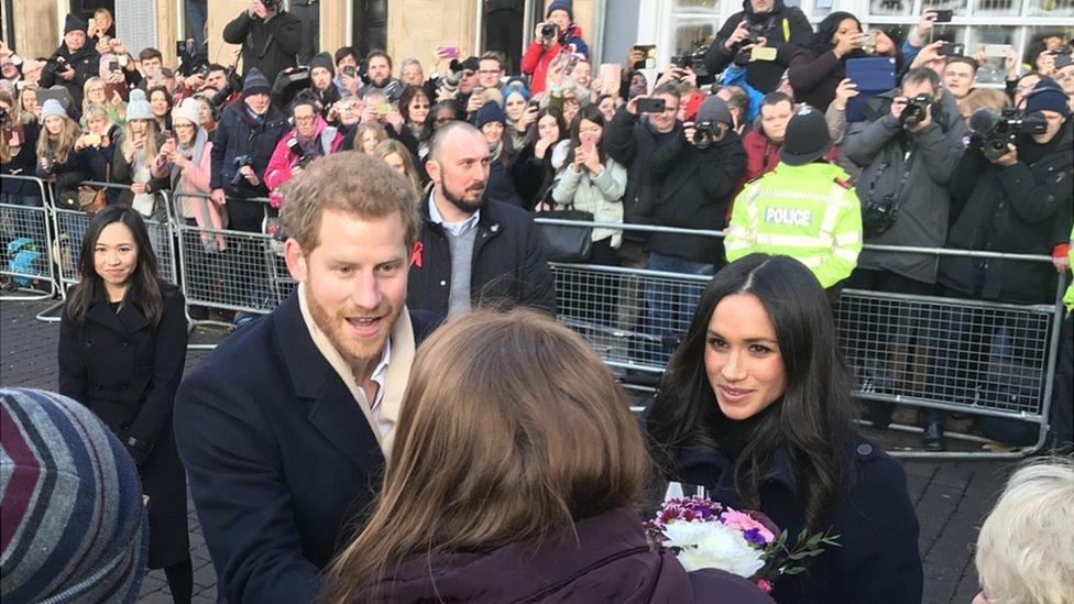 Meghan Markle and Prince Harry in Nottingham