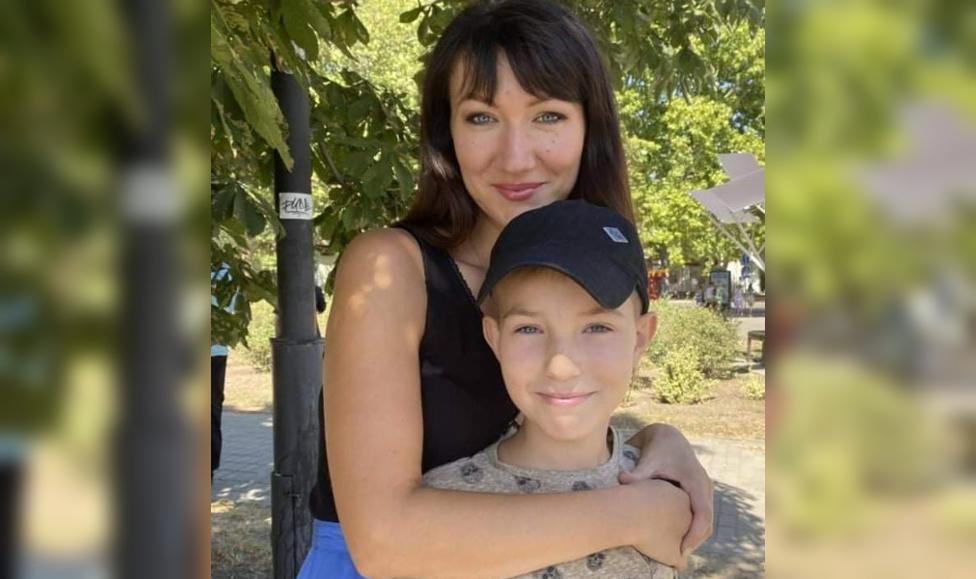 Kateryna and her son Vadym