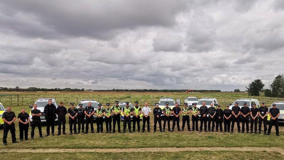 Police officers tackling rural crime