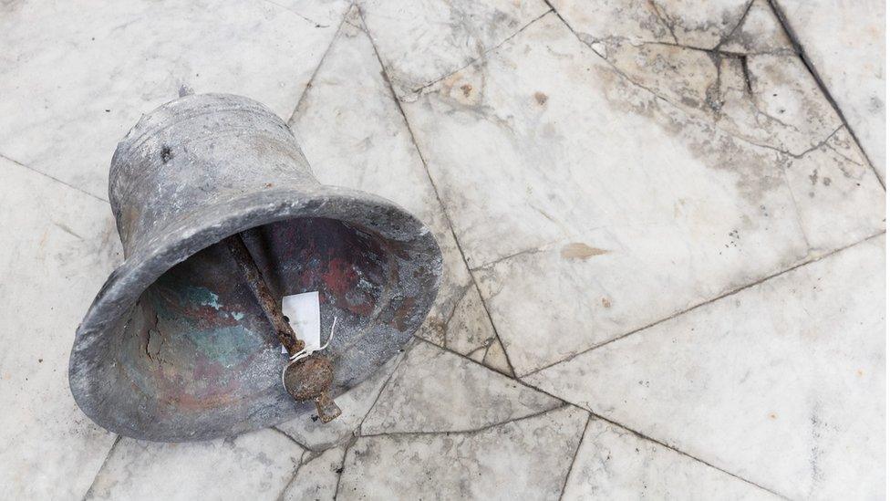 Fire bell from Clandon Park House