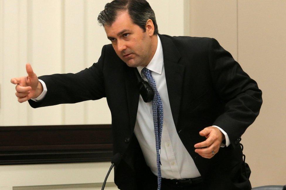 Slager testifies during his earlier trial