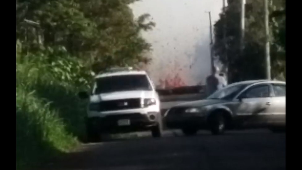 Maija Stenback filmed lava flow before being evacuated from her home