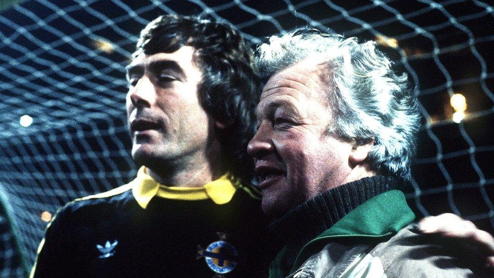 Pat Jennings and Billy Bingham