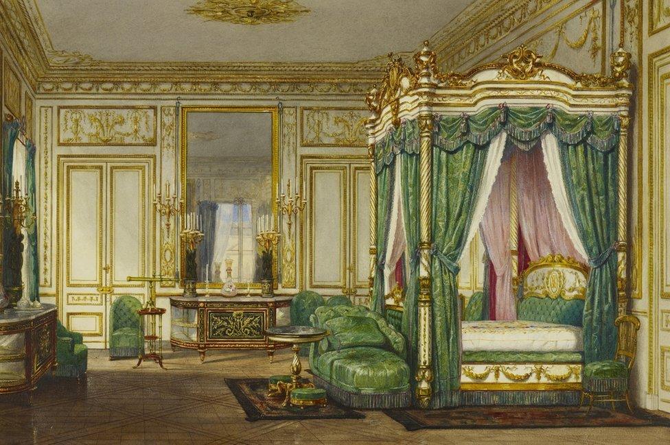 Queen Victoria’s bedroom at Saint-Cloud by Jean-Baptiste van Moer