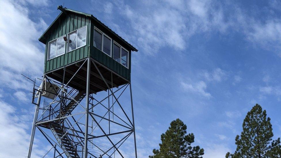 Reza Fakhrai's lookout in New Mexico