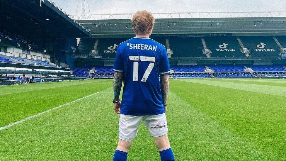 Ed Sheeran at Portman Road