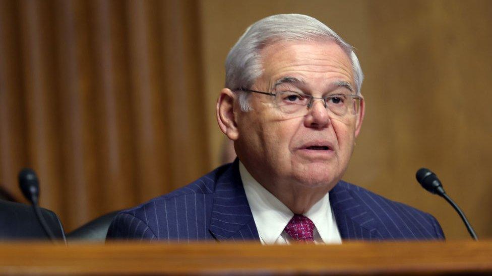 Bob Menendez at a congressional hearing