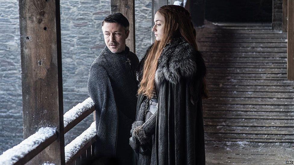 Littlefinger and Sansa Stark