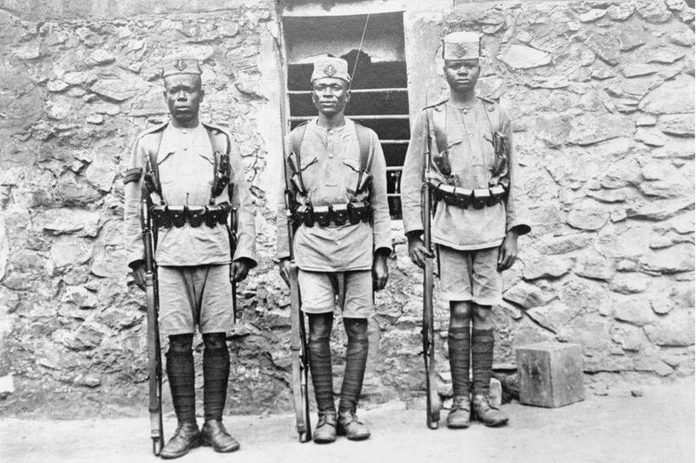 African soldiers