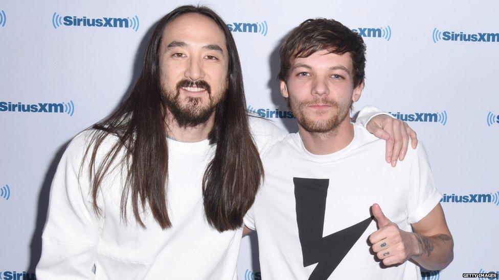 Steve Aoki and Louis Tomlinson