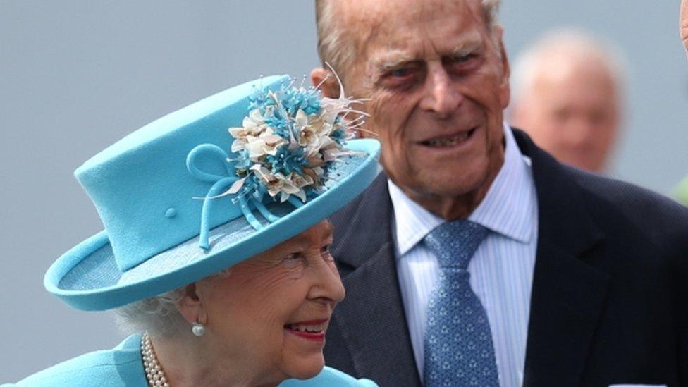 Queen Elizabeth II and the Duke of Edinburgh